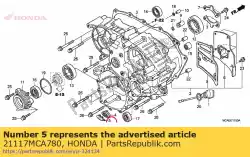Aqui você pode pedir o tampa, filtro da bomba de óleo de limpeza em Honda , com o número da peça 21117MCA780: