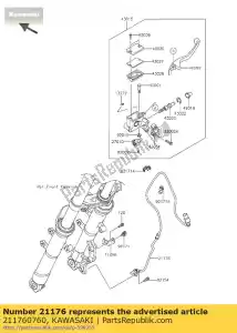 kawasaki 211760760 sensor abs - Meio