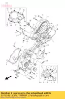 5D7E54113000, Yamaha, couvercle, carter 1 yamaha mt 125 2015, Nouveau