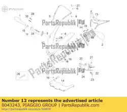 Qui puoi ordinare base specchio retrovisore sinistro da Piaggio Group , con numero parte B043243: