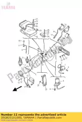 bobine assy van Yamaha, met onderdeel nummer 25G823101000, bestel je hier online: