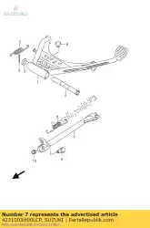 Here you can order the stand comp,prop from Suzuki, with part number 4231003H00LCP: