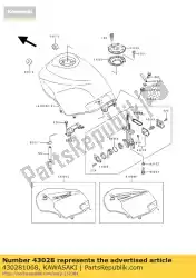 Tutaj możesz zamówić membrana, kran zx750-f1 od Kawasaki , z numerem części 430281068: