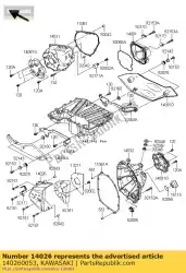 Qui puoi ordinare catena di copertura zr1000b7f da Kawasaki , con numero parte 140260053: