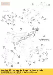 ktm 6110300210033 sous châssis noir mat 07 - La partie au fond