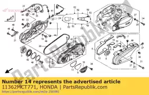 Honda 11362MCT771 mat a, l. rr. couverture - La partie au fond