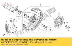 Ici, vous pouvez commander le sous roue ass., fr. Auprès de Honda , avec le numéro de pièce 44650KRE920: