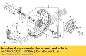 Honda 44650KRE920 sous roue ass., fr. - La partie au fond