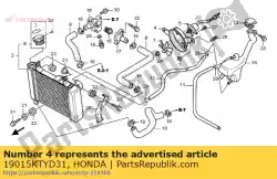 Tutaj możesz zamówić brak opisu w tej chwili od Honda , z numerem części 19015KTYD31: