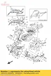 Here you can order the cover, side 1 from Yamaha, with part number 1WS2412900P9: