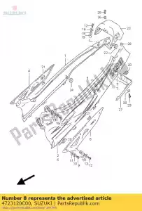 Suzuki 4723120C00 ramka maskuj?ca l - Dół