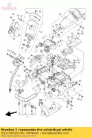 2S3146020100, Yamaha, uitlaatpijp comp. yamaha vmx 1700 2009 2010 2011 2012 2015 2016, Nieuw