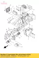 5VKE44510000, Yamaha, luchtfilter yamaha mt xt 660 2004 2005 2006 2007 2008 2009 2010 2011 2012 2014, Nouveau