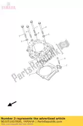 Aquí puede pedir perno, brida de Yamaha , con el número de pieza 901051007800: