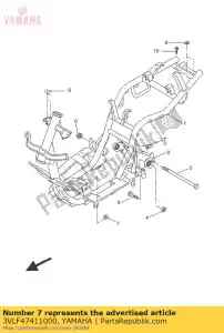 yamaha 3VLF47411000 almofada, assento - Lado inferior