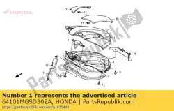 Here you can order the lid a, luggage *r201* from Honda, with part number 64101MGSD30ZA: