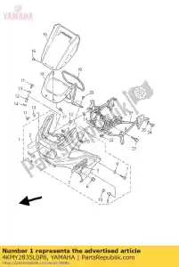 yamaha 4KMY2835L0P8 cowling ass - Bottom side