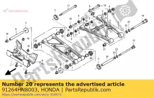 honda 91264HN8003 joint anti-poussière, 24x36x7 - La partie au fond