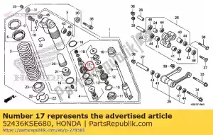 Honda 52436KSE680 jeu de joints d'huile - La partie au fond