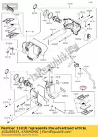 110100834, Kawasaki, filtre-assy-air, lh kawasaki w 800, Nouveau