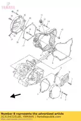 deksel, carter 3 van Yamaha, met onderdeel nummer 1C3154310100, bestel je hier online: