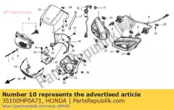 Aqui você pode pedir o switch assy., ignição em Honda , com o número da peça 35100HP0A71: