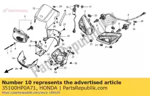 honda 35100HP0A71 switch assy., ignição - Lado inferior