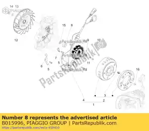 Piaggio Group B015996 nut m16x1.25 - Bottom side