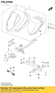 suzuki 3592843H00 bracket,license - Bottom side