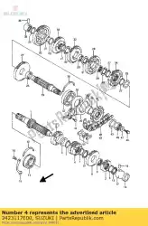 Qui puoi ordinare marcia, 3a e 4a da Suzuki , con numero parte 2423117E00: