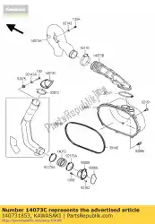 Aquí puede pedir conducto, tubo superior ksv700-a1 de Kawasaki , con el número de pieza 140731853: