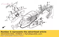 Aqui você pode pedir o suporte, cabo do interruptor de parada em Honda , com o número da peça 36103ZE1000: