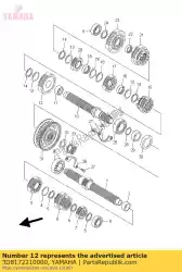 Ici, vous pouvez commander le engrenage, 2e roue auprès de Yamaha , avec le numéro de pièce 3D8172210000: