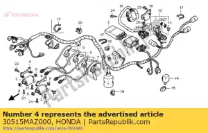 Honda 30515MAZ000 blijf, spoel negeren - Onderkant