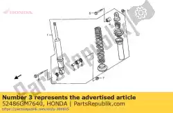 Ici, vous pouvez commander le col, amortisseur supérieur auprès de Honda , avec le numéro de pièce 52486GM7640: