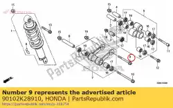 Aqui você pode pedir o parafuso, flange, 10x95 em Honda , com o número da peça 90102K28910: