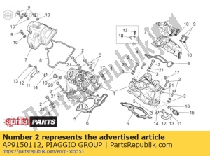 aprilia AP9150112 ?ruba z ko?nierzem m10x58,5 - Dół