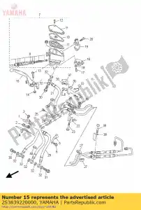 yamaha 2S3839220000 palanca 2 - Lado inferior