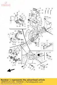 yamaha 18P8591A1100 conjunto de la unidad de control del motor - Lado inferior