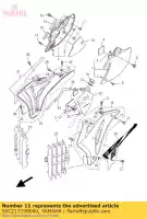 5XC217199000, Yamaha, grommet yamaha wr yz 250 450 2007 2008 2009 2010 2011 2012 2013 2014, New