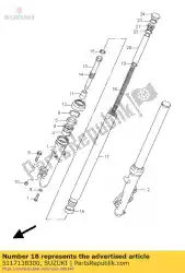 Qui puoi ordinare primavera, forchetta fr da Suzuki , con numero parte 5117138300: