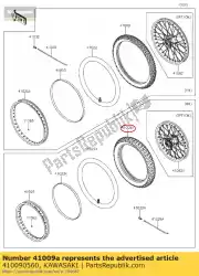 Here you can order the 01 tire,rr,4. 10-18 59p,gp-22r from Kawasaki, with part number 410090560:
