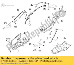 Qui puoi ordinare spoiler da Piaggio Group , con numero parte 97506400R7: