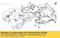 Aqui você pode pedir o fender c, rr. * nh1 * (nh1 preto) em Honda , com o número da peça 80105KPR900ZA: