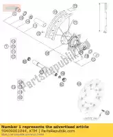 59409001044, KTM, ko?o przednie 3,5x17 'smr 07 ktm smr 450 560 2007, Nowy