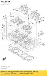 Qui puoi ordinare o ring, scintilla pl da Suzuki , con numero parte 1117981402: