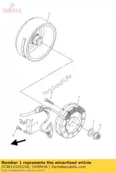 Ici, vous pouvez commander le stator assy auprès de Yamaha , avec le numéro de pièce 5TJ814105100: