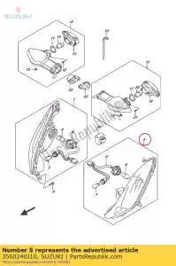 suzuki 3560240J10 lampada da tavolo fr - Il fondo