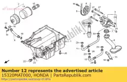 Aquí puede pedir tubo comp. B, aceite de Honda , con el número de pieza 15320MAT000: