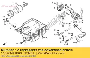 honda 15320MAT000 tubo comp. b, aceite - Lado inferior